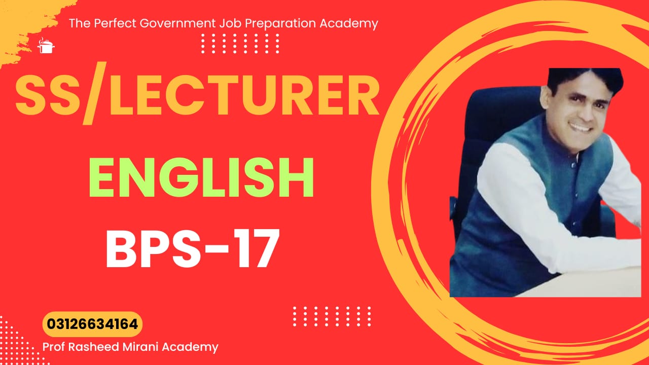 Subject Specialists/LECTURER BPS-17 English